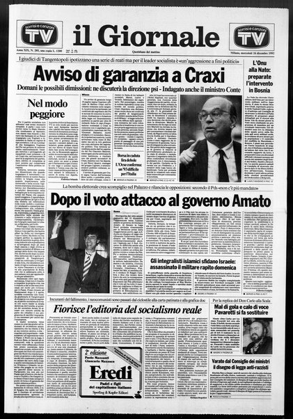 Il giornale : quotidiano del mattino